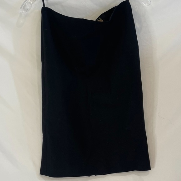 VERSACE VTG 90s Women’s Black Pencil Skirt With Slit Size US 4 - Picture 6 of 10